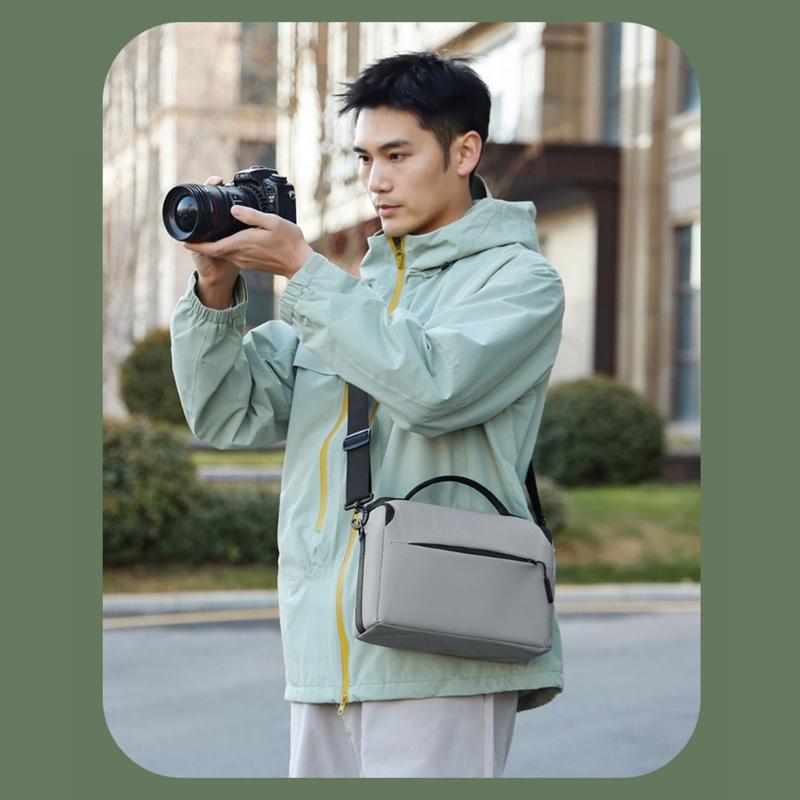 Bolsa de Câmera Impermeável Leve Para Câmeras DSLR Proteções e Alça de Ombro Ergonômica