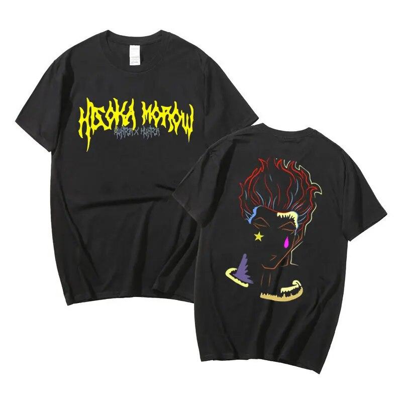 Japonské Anime Hunter X Hunter Tričko Hisoka Letní Unisex Dámské Volné Trička Unisexga 90. léta Unisex Módní Tričko Krátký rukáv