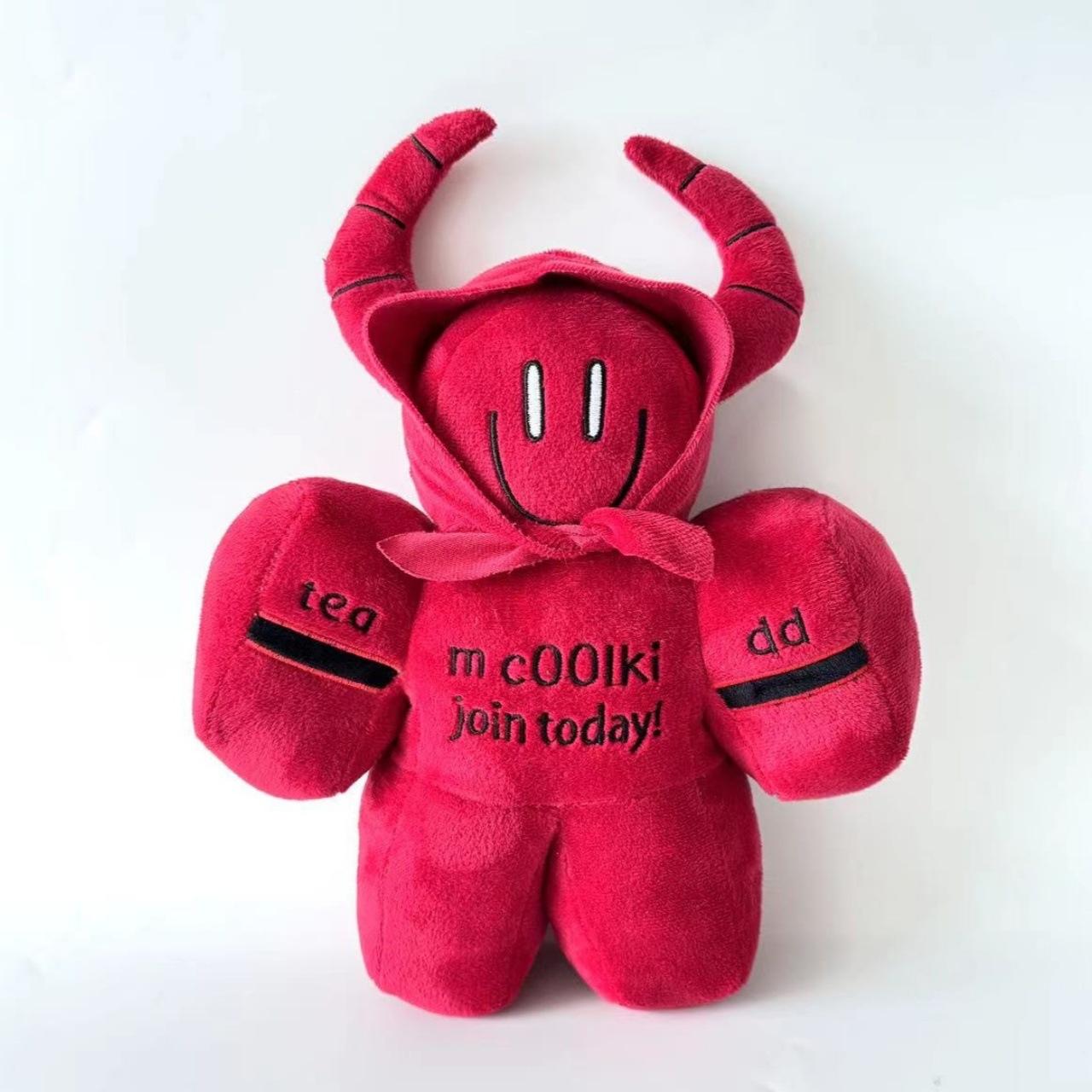 

Forsaken Chance Plush Doll Game Peripherials Plushies Red Cape Forsaken Stuffed Toys Collectibles Pillow Home Decoration Gifts красный