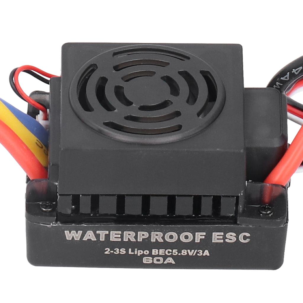 3650 Waterproof 4300KV Brushless Motor 60A Brushless ESC Accessory Set for 1/10 RC Car