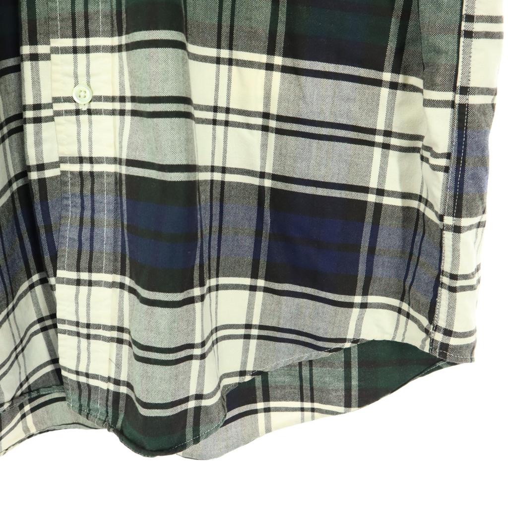 Brooks Brothers Made in USA Check Pattern Long sleeve Botan Down Cotton shirt Men's Used