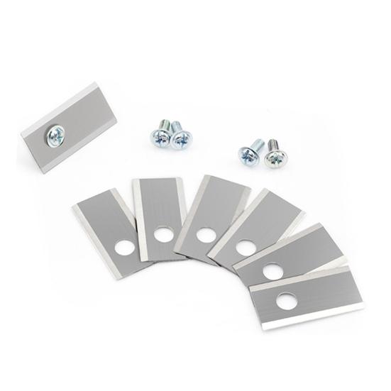 Yousheng 12/30Pcs Stainless Steel Lawnmower Blade for Worx Landroid Heavy Duty Universal Robot Lawn Mower Replacement Blade with Mounting Screws