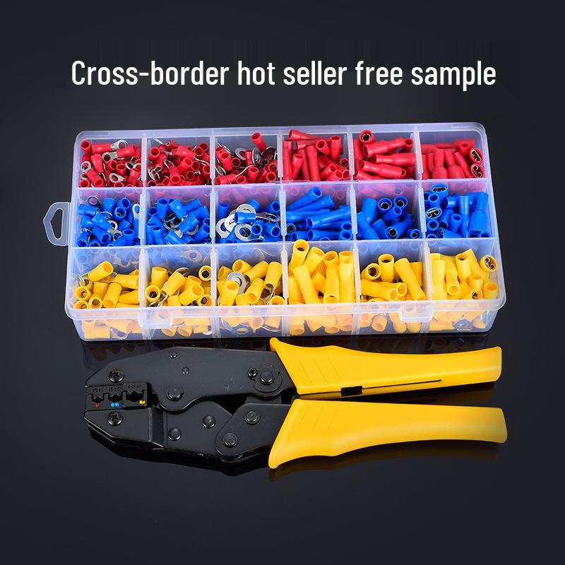 Pre-insulated Terminal Crimping Pliers Set, Electrician Wire Lug Cold Crimp, 30J