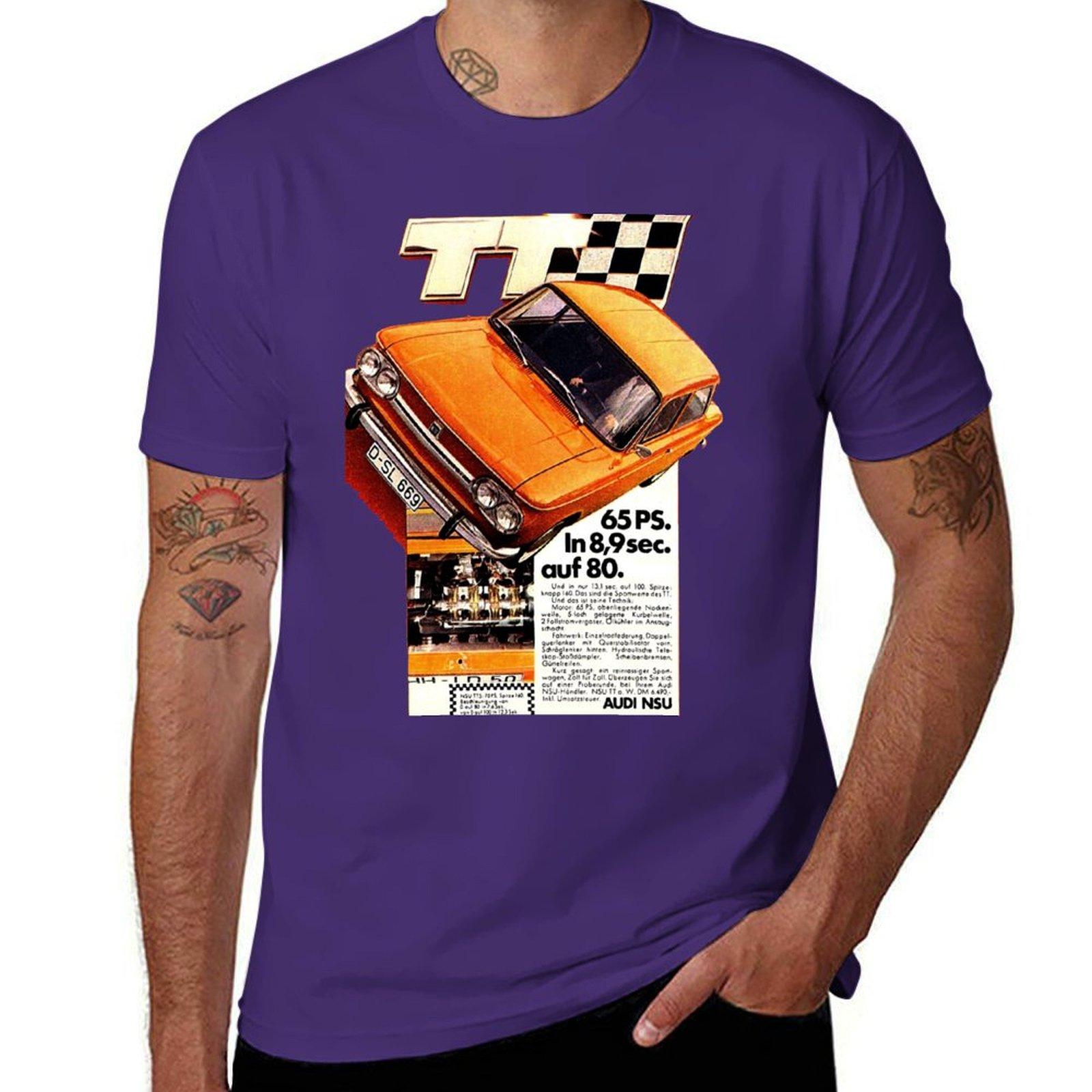 

NSU PRINZ TT - ADVERT T-Shirt oversized summer clothes blanks t shirts for men cotton M