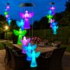 Beautiful Hanging Solar Angel Wind Chime Decorative Colorful Wind Chimes Light ABS LED Wind Chime Gifts