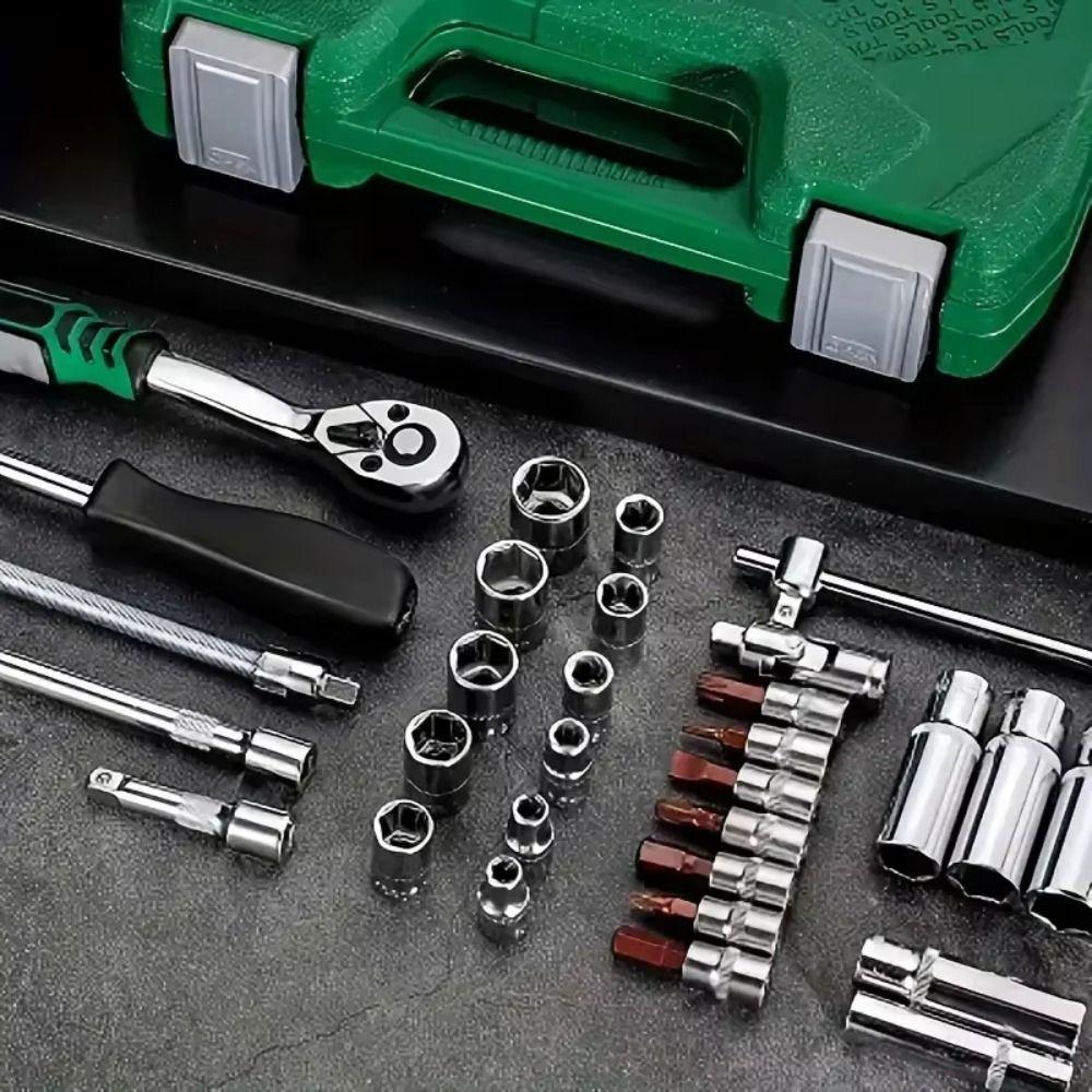 Wear-resistant Ratchet Wrench Set Strong Toughness Screwdriver Socket Nut Set  Automotive Repair