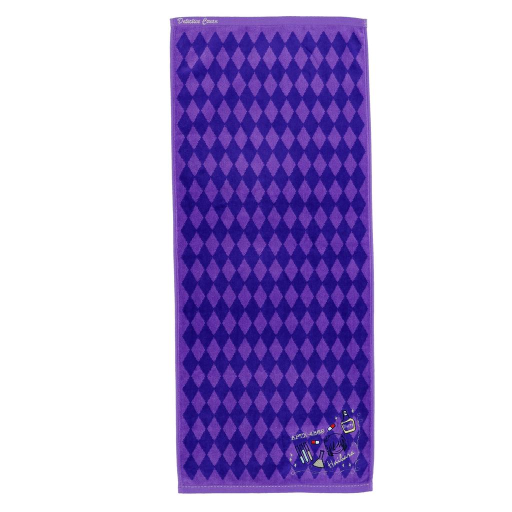 Marushin Face Detective Shiny Organic Antibacterial and 4855015100 Towel, Conan, Haibara, Cotton, Deodorizing,