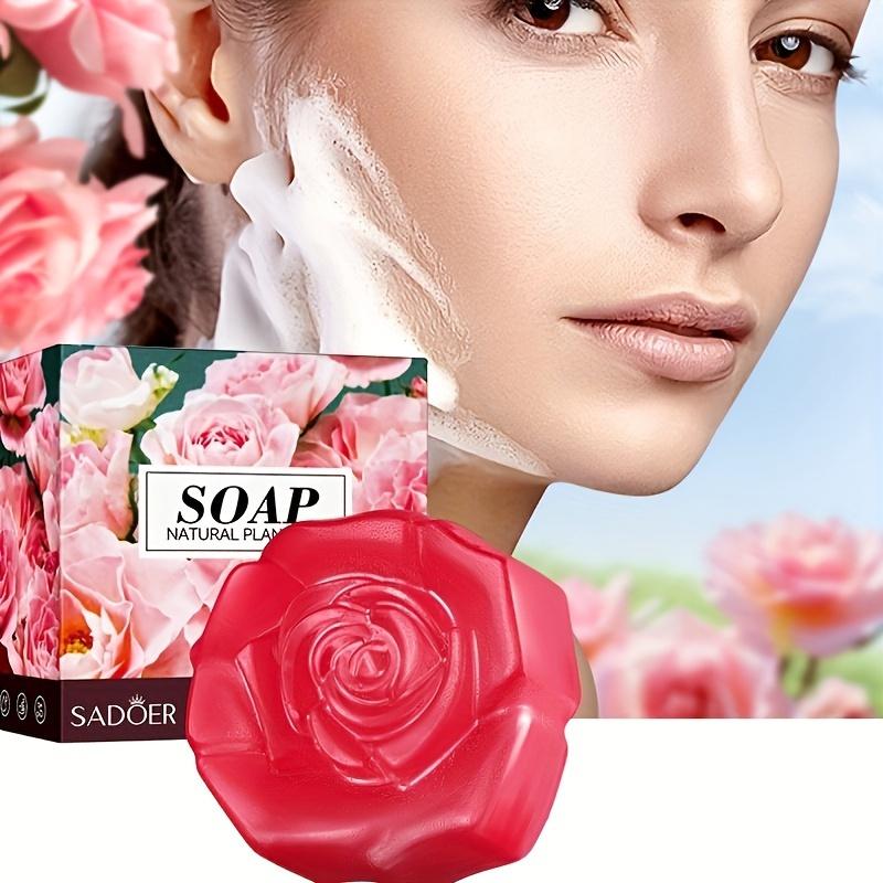 Rose Essential Oil Handmade Soap -  Face Wash Foam Facial Cleanser Whitening Nourishing Moisturizing Anti Acne Body Bathing Facial Soap