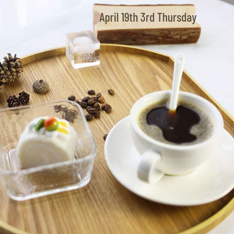 Japanese Wooden Half-Moon Bread & Sushi Tray - Simple INS Style Tea & Dinner Plate