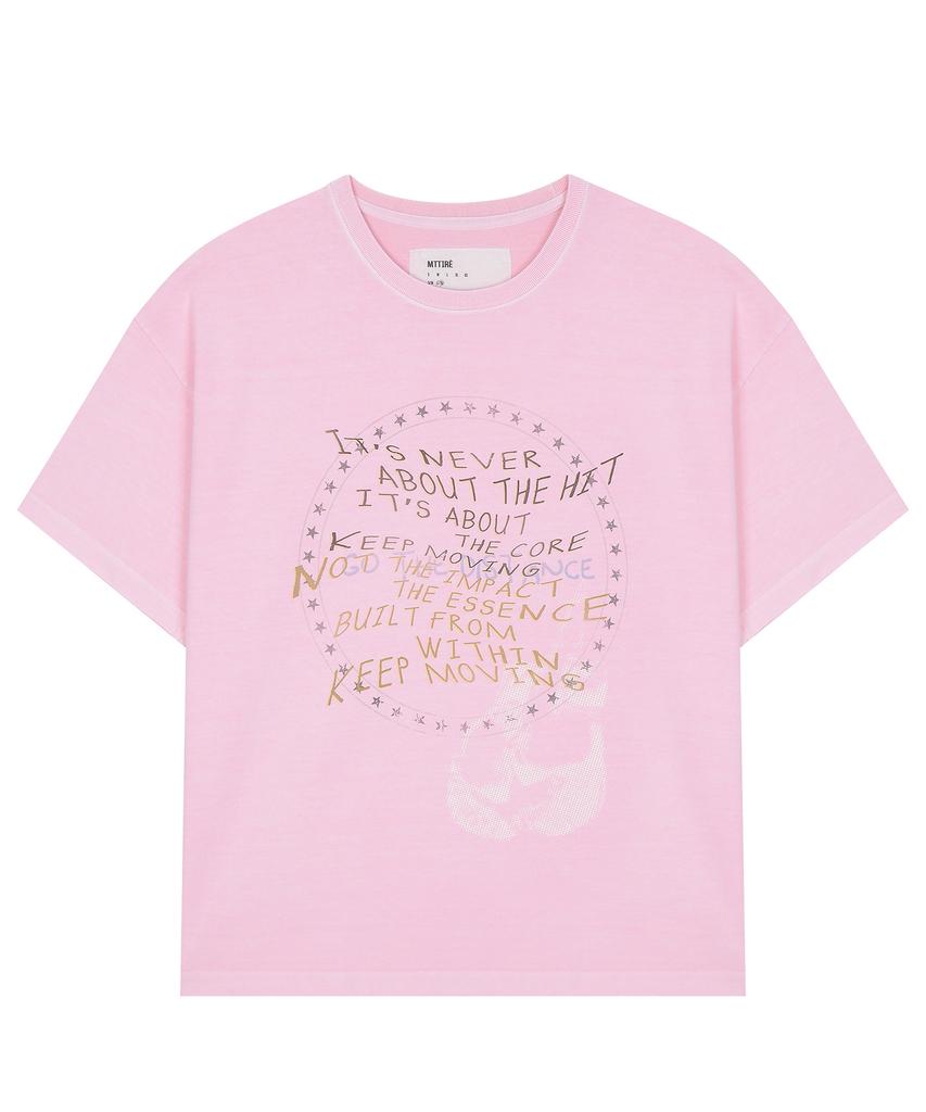 Matile Rockystar Vintage Oversized T-Shirt / Pink