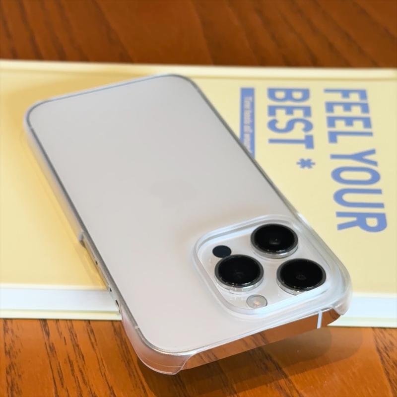 PC Half Pack Case For iPhone 16 15 14 13 Pro Max Plus Mini Half-Wrapped Matte Clear Back Cover Shockproof Frosted Colorful Shell