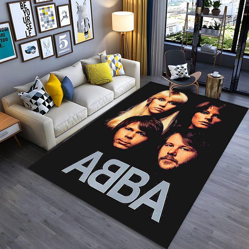Tappeto ABBA Iconic Music Legacy Adatto a tutte le stagioni Tappetini da pavimento Regali di Natale Tappetino protettivo Decorazione per dormitorio