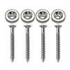 4Pcs Electric Guitar Neck Mounting Ferrules/bushings And Screws Guitar Accesories