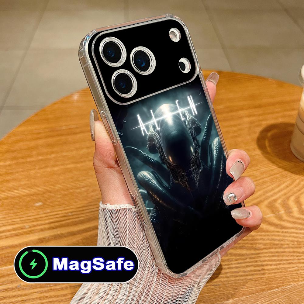

Alien Romulus Mobile Cell Phone Case for iPhone 17 16 15 14 13 12 11 Air Pro Max Plus Mini Magsafe Clear Colorful Cover Cover iPhone 11 Pro Max