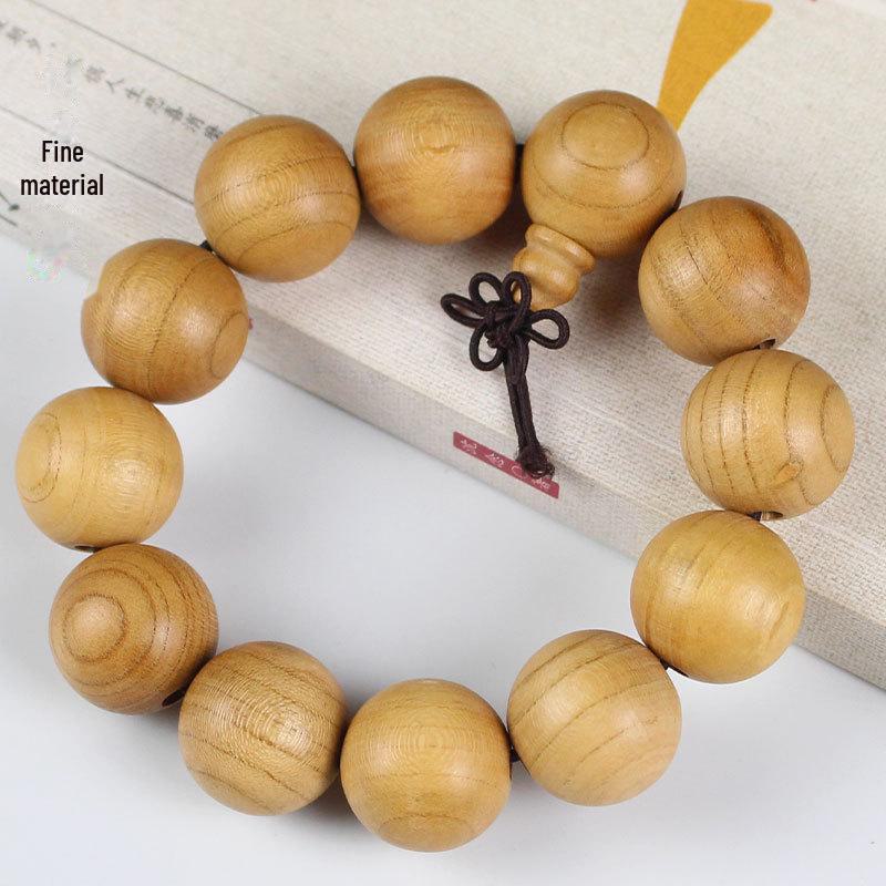 Браслет з буддійських намистин персикового дерева: 108 намистин Культурний та мистецький аксесуар