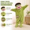 Pyjama Une Pièce Monstre Big Mouth pour Enfants - Vêtement Chaud Automne/Hiver avec Peigne