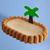 Cat Scratcher Bed Coconut Tree Decoration Cat Scratching Pad Abrasion Resistant Sisal Pet Scratcher Lounge Bed for Home