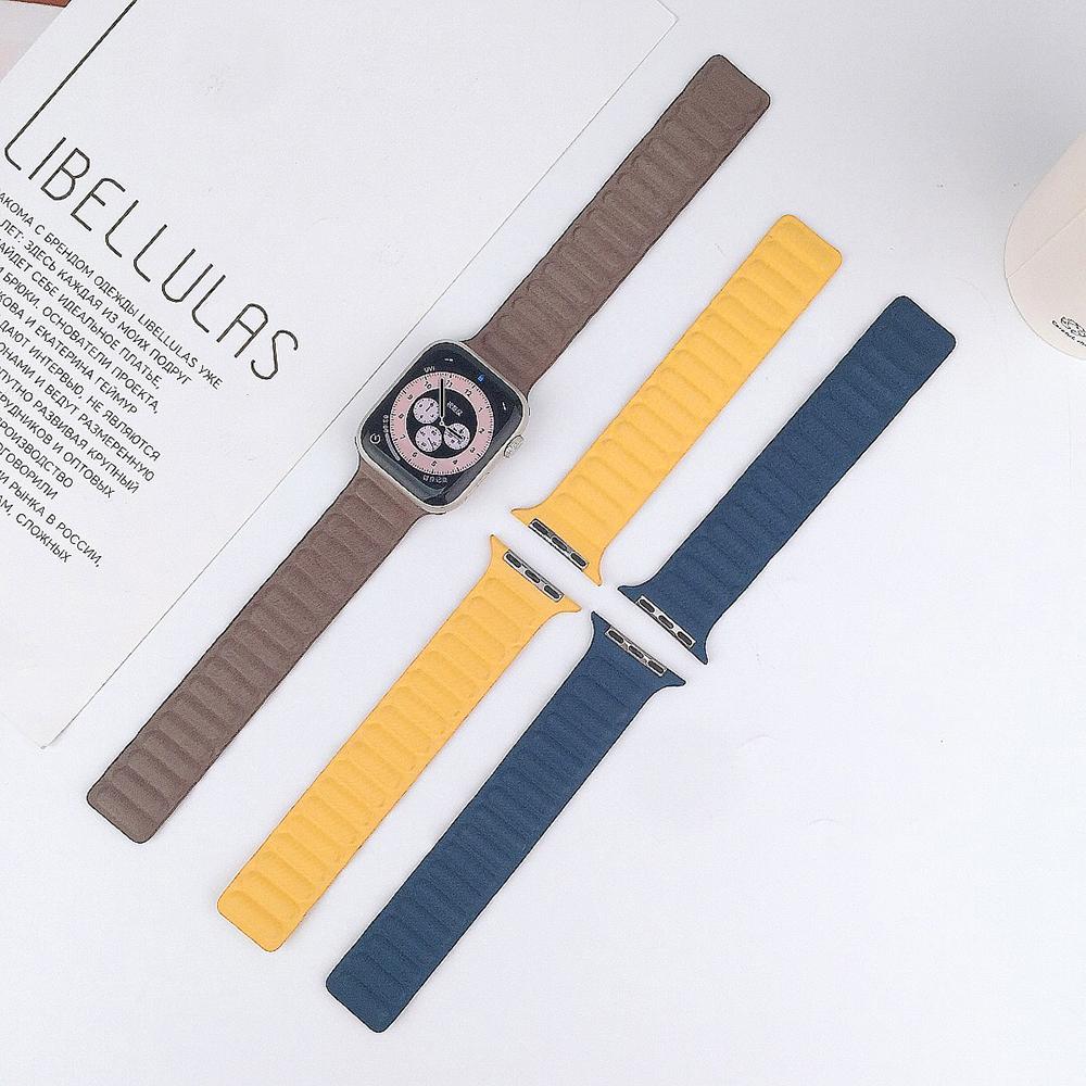 Magnetic Strap For Apple Watch Bands 45mm 38mm 49mm 40mm 42mm 41mm Silicone Sport Bracelet iWatch Series ultra 9 6 5 7 8 se 44mm