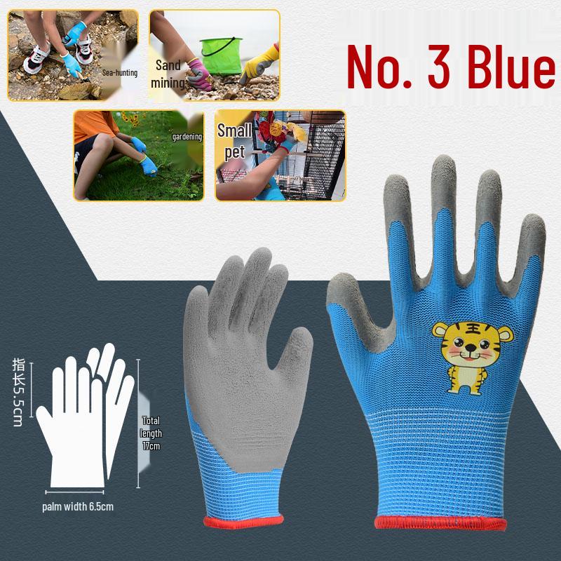 Kids' Anti-Bite Non-Slip Crab-Resistant Gloves for Gardening and Outdoor Play.