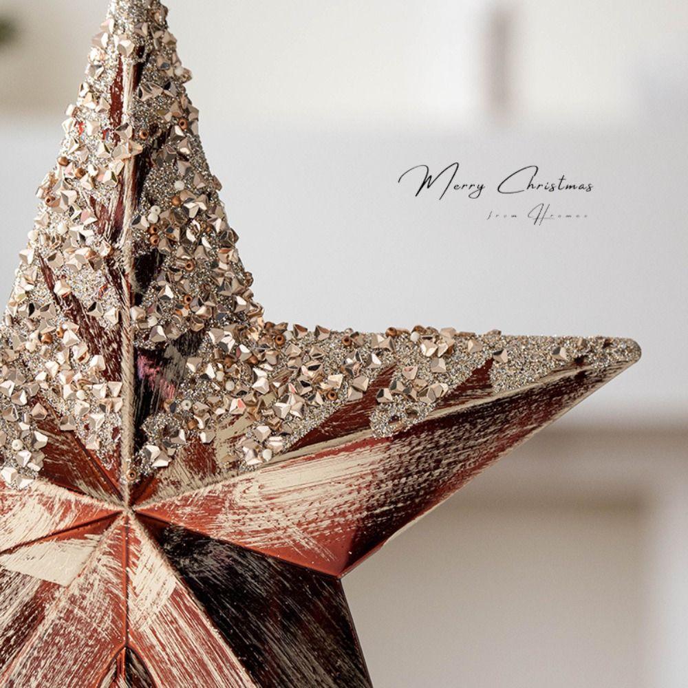 Kunststoff Weihnachtsbaumspitze Stern Retro Weihnachtsbaumschmuck Hotel Einkaufszentrum