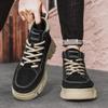Motorcycle Boots Man Ankle Boots Male Sneakers Loafers Shoes Men Men's Sneakers Thick Bottom Non-Slip Fashion Sports and Leisure