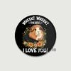 32/44/58mm Funny Brooch Pins for Backpack Clothes Round Tinplate Enamel Pin Custom Pig Love Snowman Wolf Art Badge Jewelry Gifts