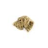 Dachshund II - Broche de cachorro em caixa decorativa, alfinete elegante banhado a ouro, alfinete de lapela da marca Art-Dog