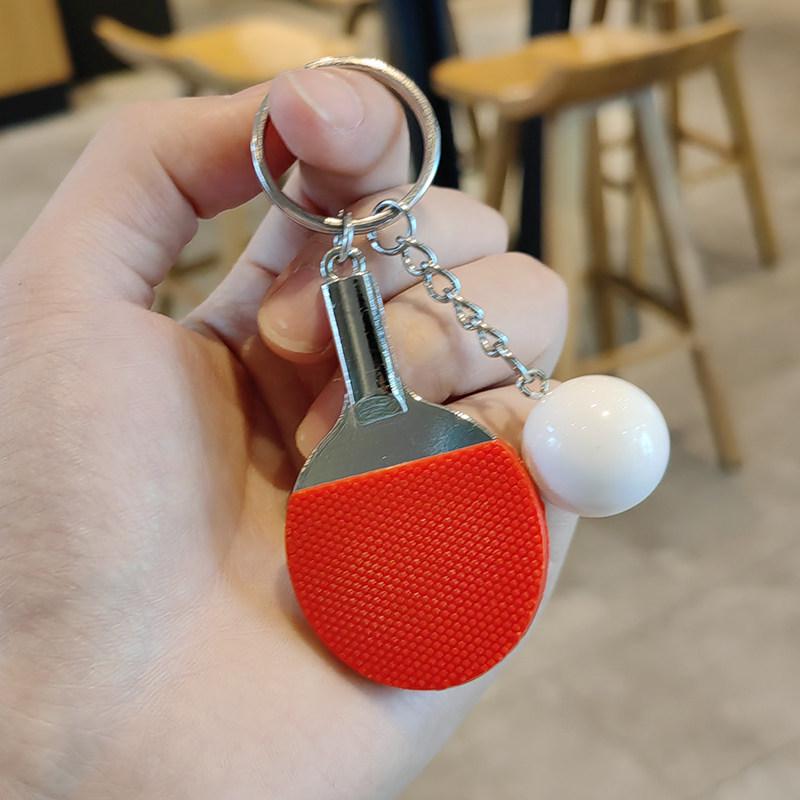 

Fun Cartoon Table Tennis Keychain for Men and Women – Creative Racket Pendant, Perfect Birthday or Competition Gift Standard