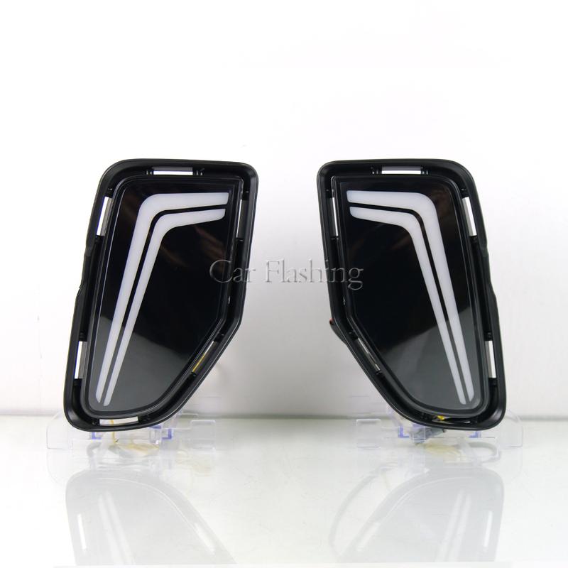 Car LED DRL Daytimes Running Light For Toyota Corolla Cross 2024 2025 2026 Daylights Wtih Dynamic Turn Signal Fog Lamp Cover