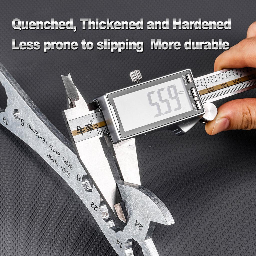 Multi Functional Air Conditioner Wrench Open End Wrench Set Ultra-thin Flat Wrench Tool Multi-Function Double-End Fixed Wrench