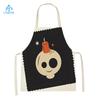 Halloween Style Household Cleaning Pinafore Cartoon Pumpkin Witch Ghost Printing Home Cooking Aprons Home Baking Waist Bib