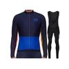 Long Sleeve Cycling Jersey Set Men Women Outdoor Bike Riding Apparel Quick Dry Breathable Bib Shorts