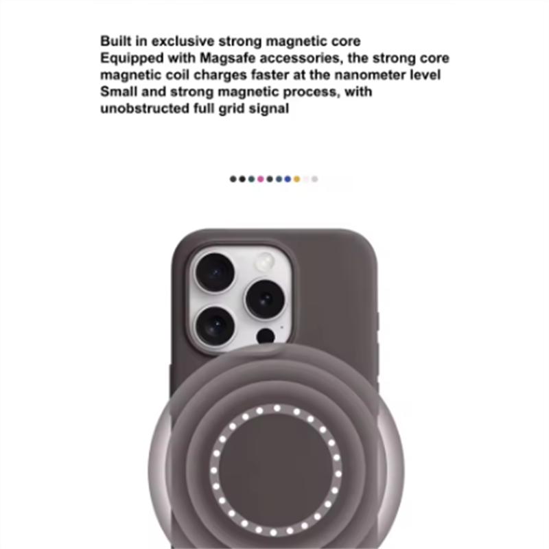 Magnetyczne etui na iPhone'a 16 Pro, z miękką, odporną na zarysowania podszewką z mikrofibry Ultra, odporne na wstrząsy, silikonowe etui ochronne na telefon