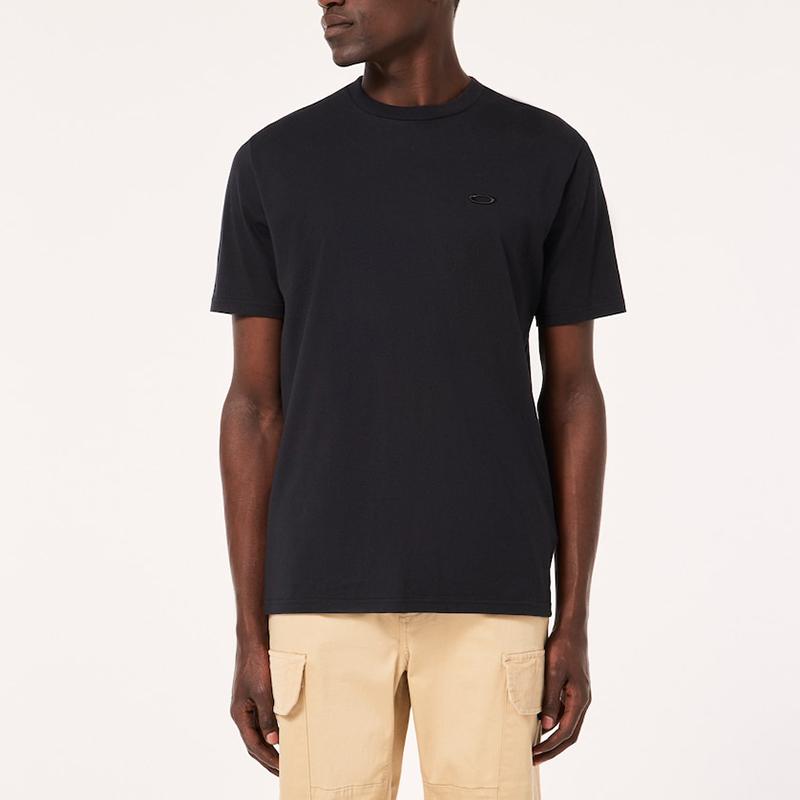 Oakley T-Shirts Men's Black Crew Neck Moderate Straight Fit FOA404900-02E