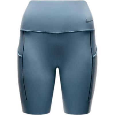 Universelle Atmungsaktive Schnelltrocknende High-Waist Taschen Radhose Damen Hose Denim-Blau Grün DQ5995-464