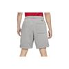 Men's Air Jordan Solid Color Drawstring Fleece Straight Casual Gray Shorts DA9827-091