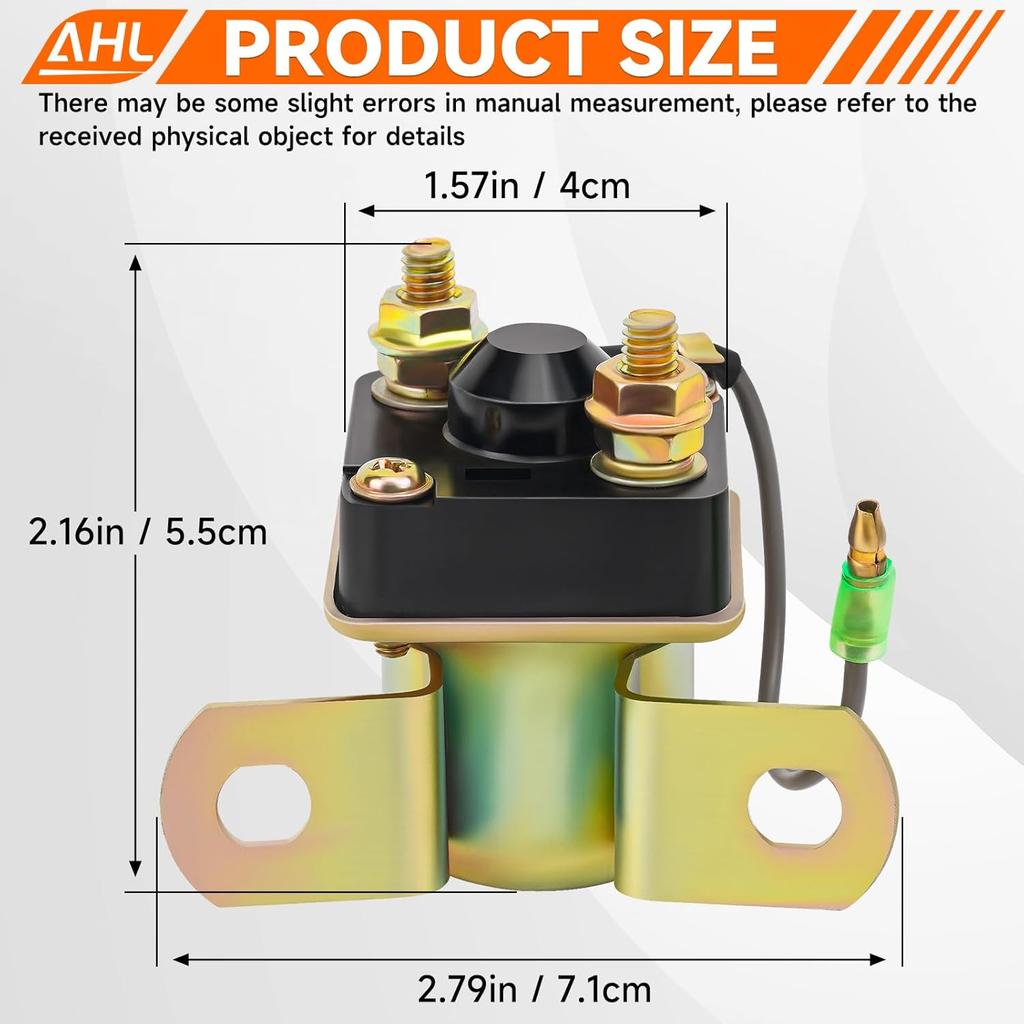 AHL Starter Solenoid Relay For Polaris Sportsman 500 1996-2002 Sportsman 600 2002-2003 Xpress 300 400 1996-1999 Trail BOSS 330 2003-2012 Trail Blazer
