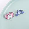 Cute Pink Mothman Enamel Pins Kawaii Chibi Spooky Bat Creature Halloween Animal Brooches Lapel Badge Jewelry Gifts for Friends