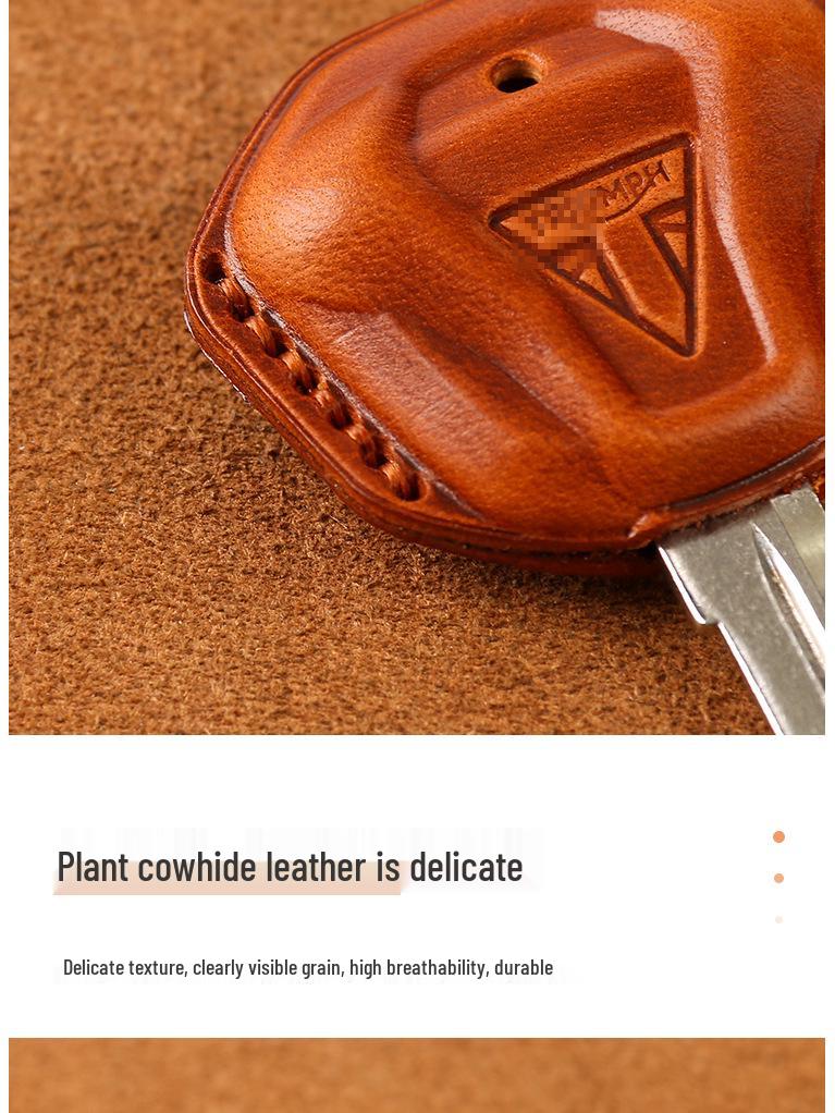 Genuine Leather Retro Key Bag for Triumph T120/T100/Bobber Motorcycle