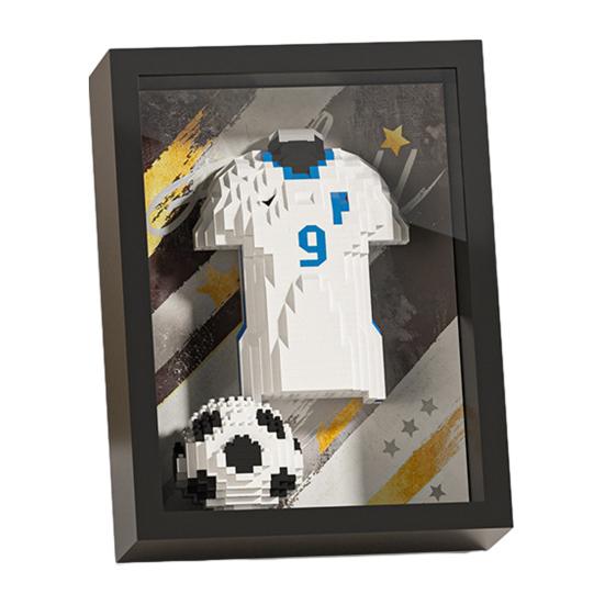 758/769/778/793/811/815 ks/Sada Fotbalový dres Mikro stavebnice Hračka, DIY 3D zarámovaný model fotbalového dresu Montážní sada, Dárek pro fotbal
