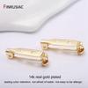 14K Real Gold Plated 21mm Brooch Clip Base Pins Blank Safety Lock Brooch Settings Base For DIY Jewelry Making Supplies
