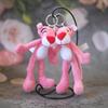 Charming Pink Plush Pendant Adorable Bag Decoration Soft Keychain