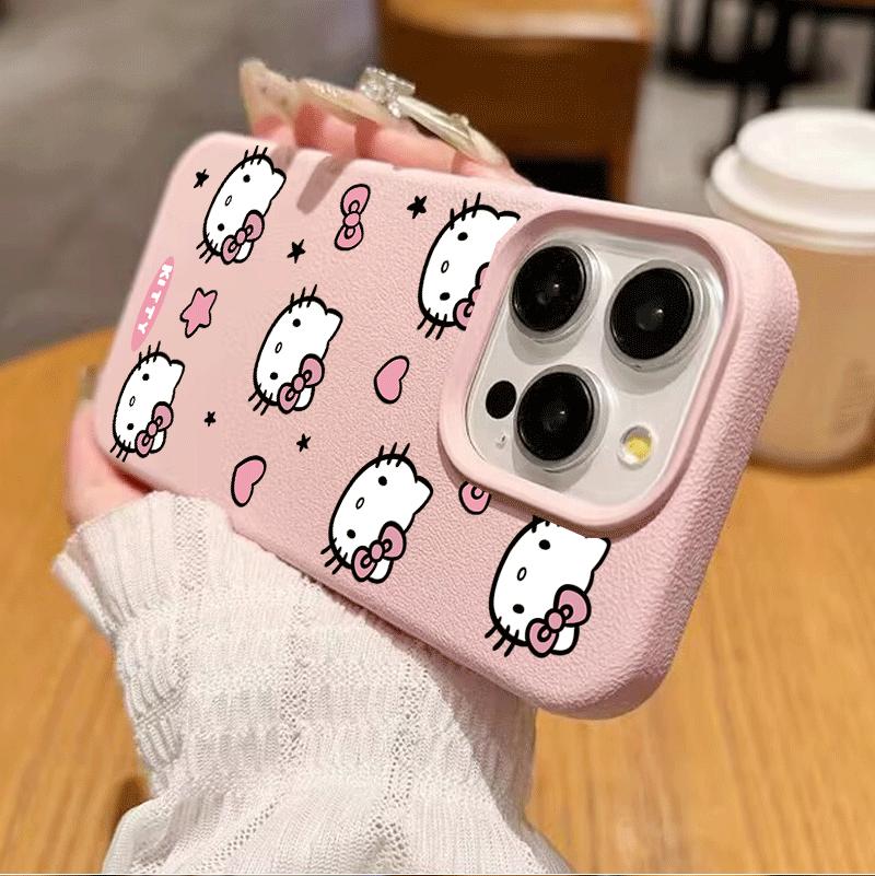 Pink Line Hello Kitty Casing For Samsung Galaxy A57 5G A55 A54 A07 A06 A15 A54 A53 A37 A32 A23 A34 A35 A36 A73 A22 5G Soft Case