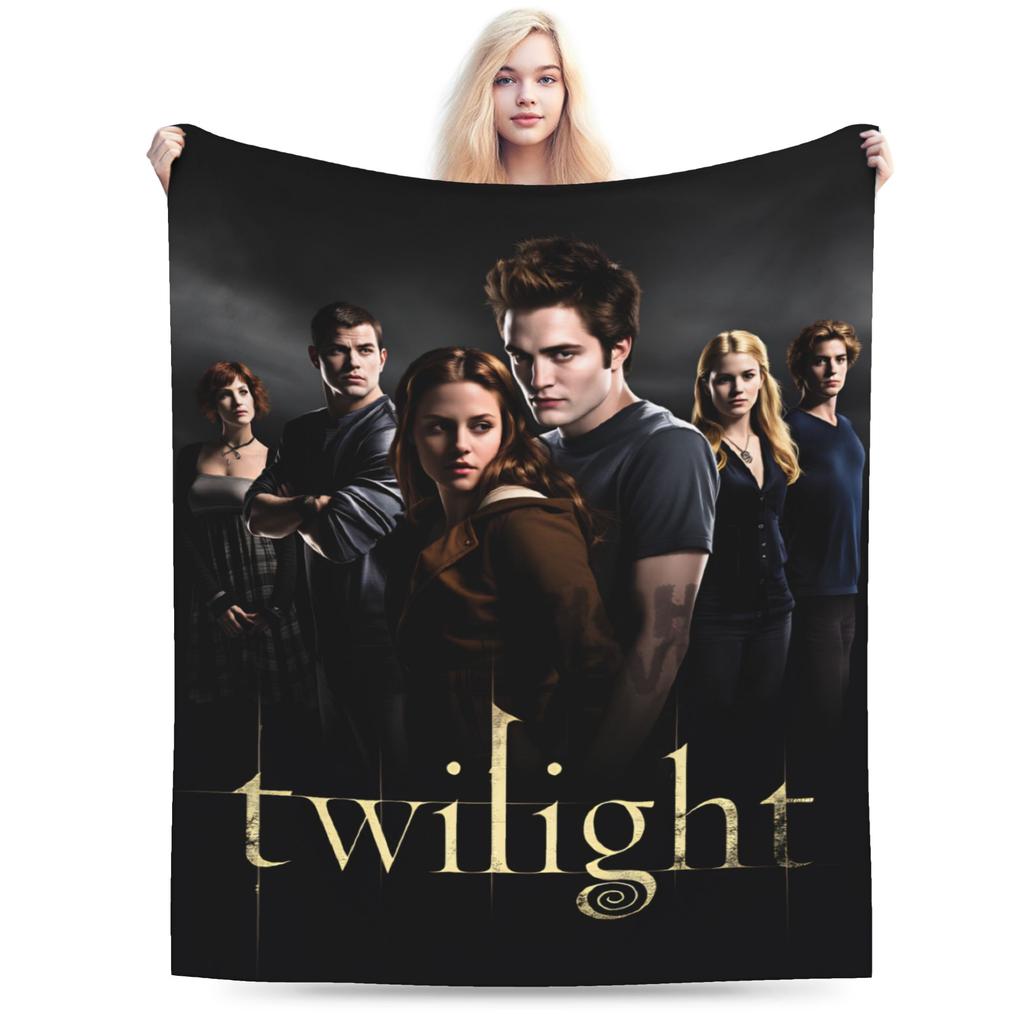 Decor Edward Plush Blanket Boy Girl The Twilight Saga Flannel Throw Blanket For Couch Bed Warm Design Quality Bedspread Gift