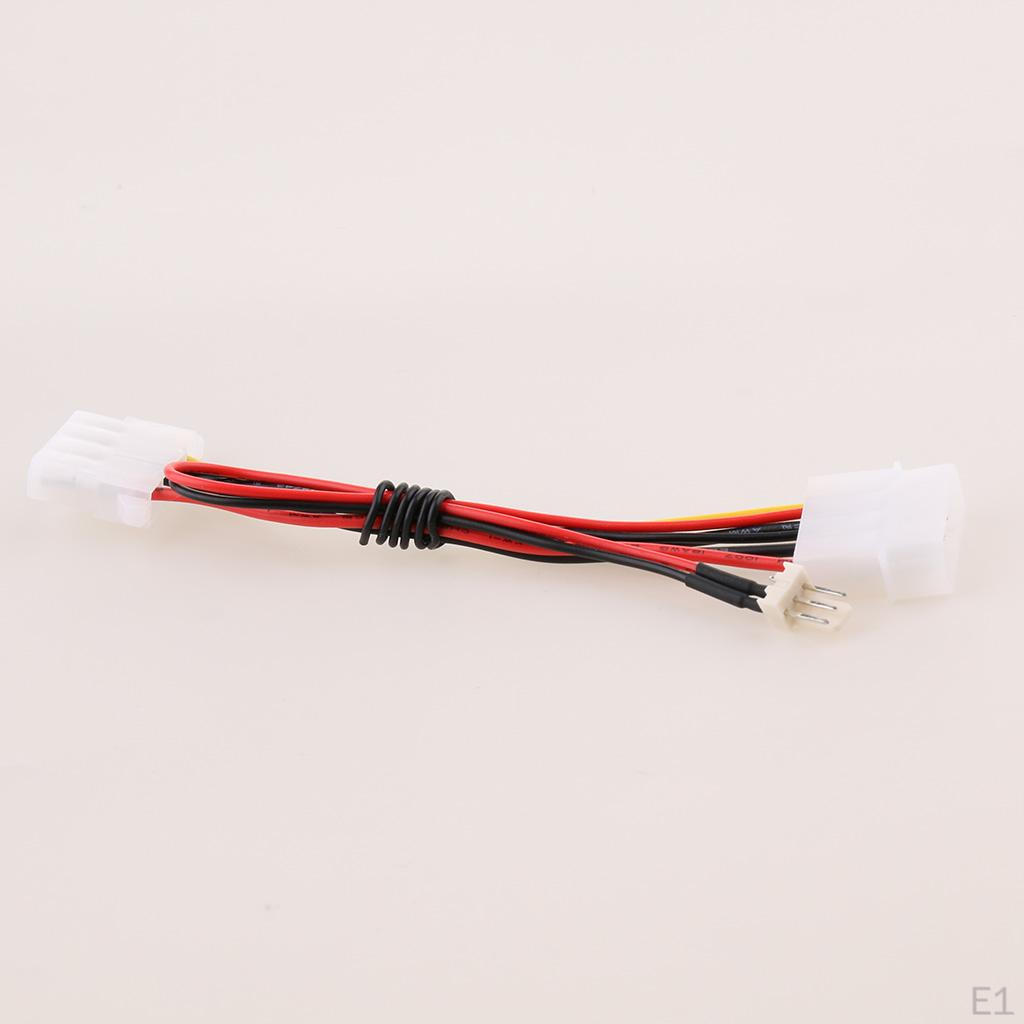 Power Cable 5.25 Inch Connector To 2--pin 12V DC Fan