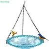 Hanging Bird Feeder,Outdoor Hummingbird Feeder with Hanging Chains,Garden Wild Bird Water Feeder Tray for Patio,Yard Decor