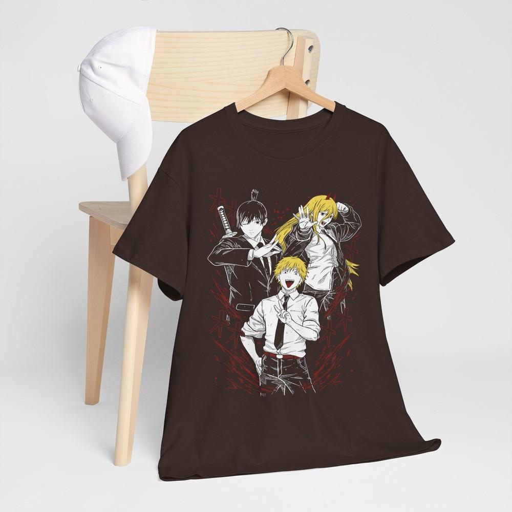 Chainsaw Unisex Tshirt Denji And Makima Tshirt Anime Unisexga Tshirt Pochita Shirt