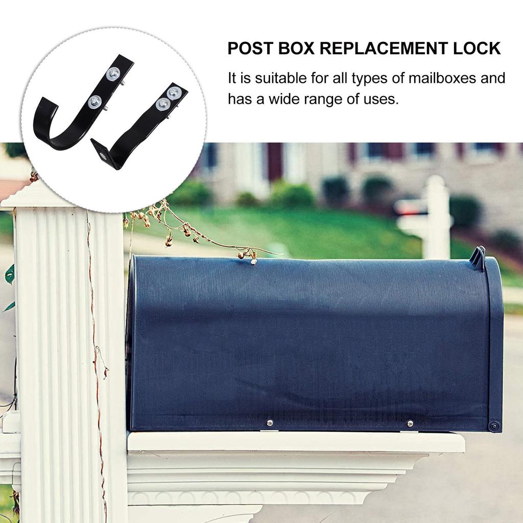 1 Set Mailbox Latch And Handle Kit Replacement Set Metal Mailbox Latch For Theft Protection Post Box Accessories Hardware Parts