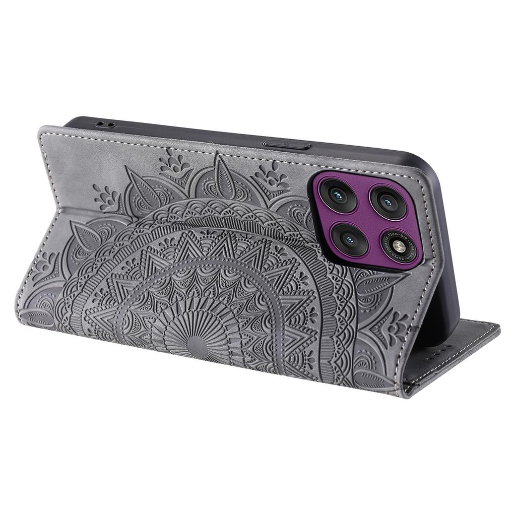 For Motorola Moto G56 5G Case Magnetic Closing Leather Phone Cover Pattern Imprinted