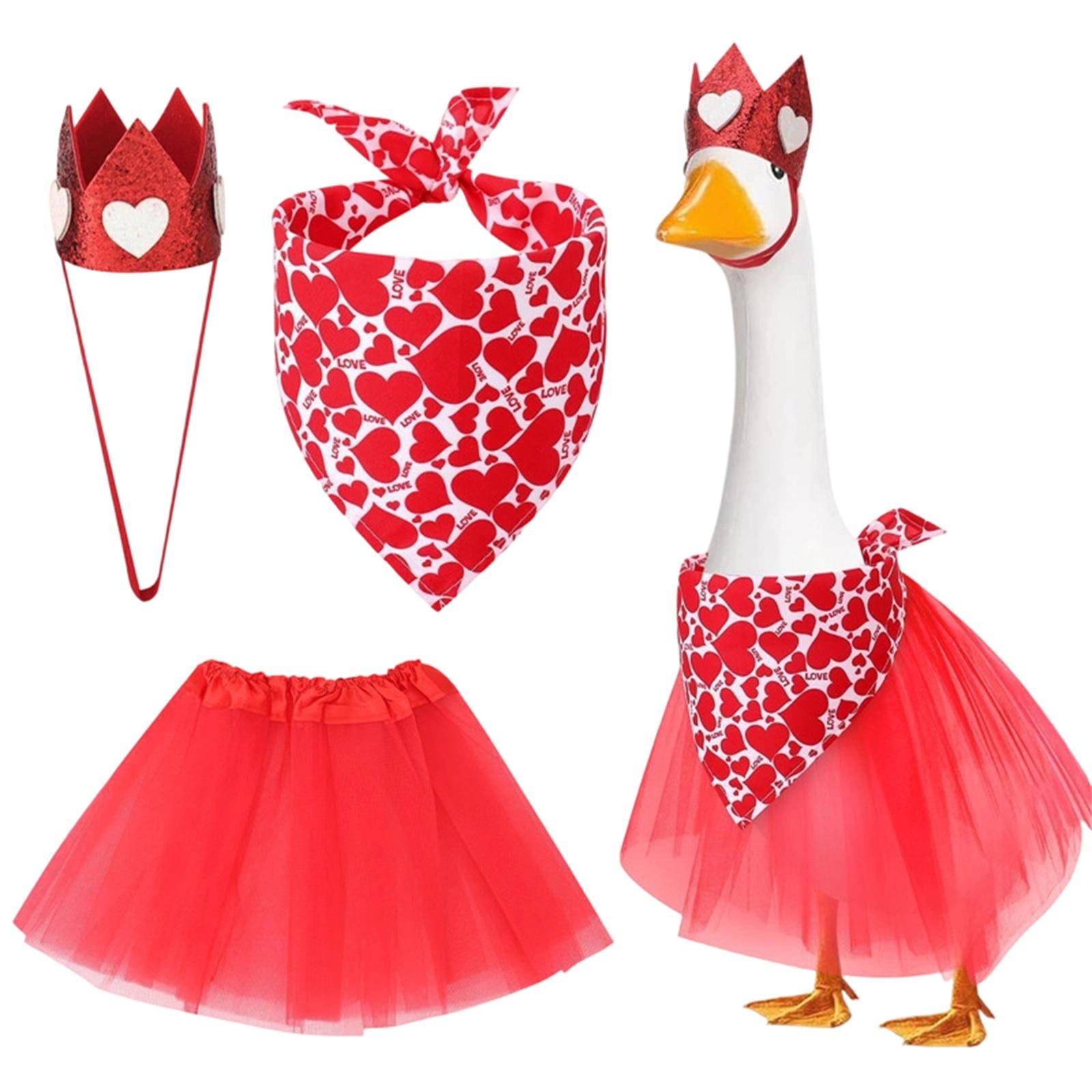 

Valentine s Day Party Costume Birthday Hat Skirt Courtyard Statue one size